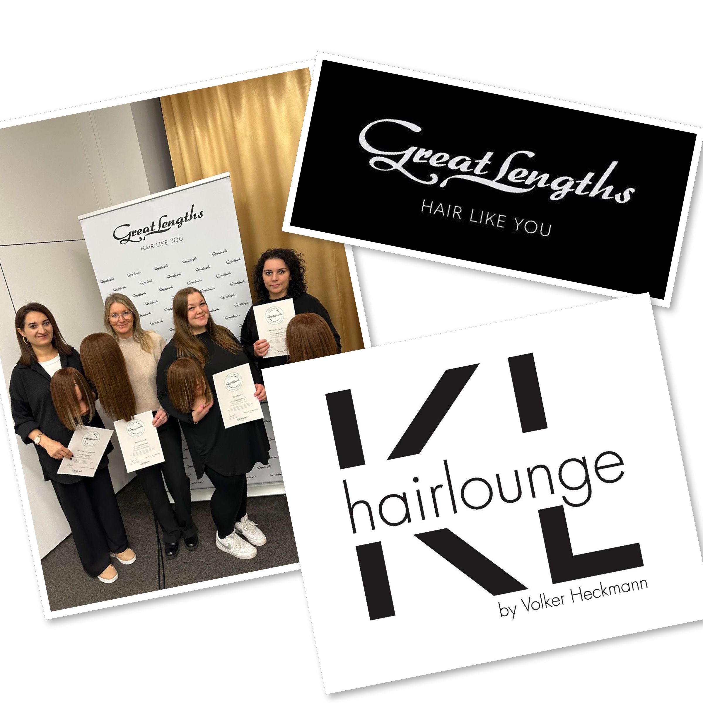 Hairlounge KL Kaiserslautern & Friseurcompany Heckmann in Zweibrücken sind neue Partner von Great Lengths Hairextensions.