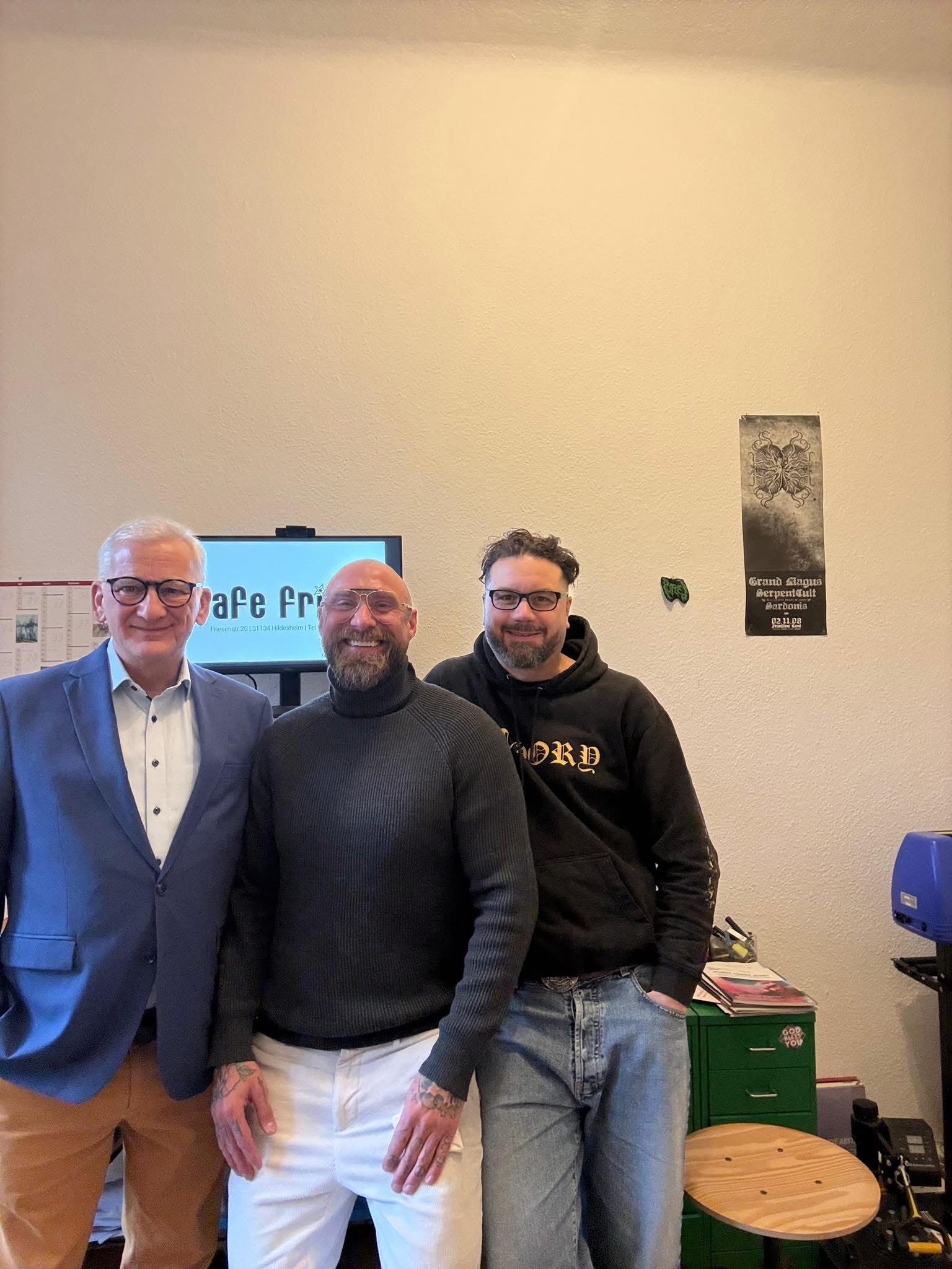 Brainstorming mit Nils Trojak und Olaf Höfler-May in Dresden für Cafe Frisör Hildesheim